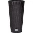 Горшок для цветов Prosperplast Rato тубус с вкладышем 2 в 1, 250 мм, коричневый (77966-440)