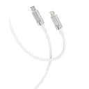 Кабель XO NB-Q252A Type-C to Lightning PD 27W Liquid Silicone Rubber 1 м білий