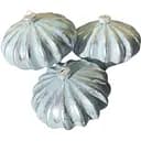 Набір ялинкових іграшок Dashuri Зефір 3 штуки по 12 см із срібною поталлю, блакитний 14190307