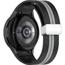 Ремінець для Samsung Galaxy Watch 4 44mm - чорно-зелений ширина кріплення 20мм силікон Watchbands Cls-line (W16-5WB41989099)