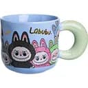 Кружка фарфоровая LABUBU Pure Happines 400 мл голубой FM-22D