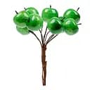 Яблука декоративні Yes! Fun, 20 мм, 9 шт. в пучку, зелені, глянцеві