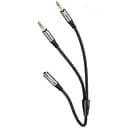 Кабель Hoco 2 в 1 3.5 headset audio adapter Cable UPA21 female to 2 мale 0.25 м
