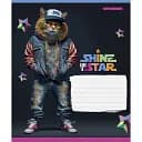 Тетрадь ученическая Школярик Dance star 018-3276K-1 в клеточку 18 листов