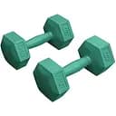 Гантелі для фітнесу композитні Hop-Sport HS-C010DS 2х1 кг бірюзовий