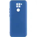 Чохол TPU GETMAN Liquid Silk Full Camera для Xiaomi Redmi Note 9 / Redmi 10X Синій / Navy Blue