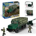 Конструктор Армия КрАЗ с тентом, PL-921-462, 224 детали, 37x5x26x6 см
