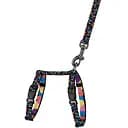 Шлея для кошек и собак мелких пород BronzeDog Urban Art Пузыри с поводком XS 18-27 см