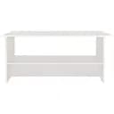 Стол журнальный Гербор Вушер LAW 120 Нимфея альба/Белый глянец (GRB-1267)