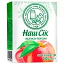 Сок Наш Сік Яблочно-персиковый с мякотью 200 мл (913808)