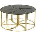 Кавовий столик J-lin торнадо золотий (35926)