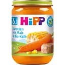 Органічне пюре НіРР морква з кукурудзою та органічною телятиною 190 г