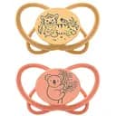 Пустышка Nip Моя бабочка Зеленая серия 5-18 мес. оранжевая 2 шт. (38759-51)