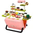 Ігровий набір 668-161-62 для дітей Магазин солодощів з прилавком і продуктами у валізі рожевий