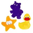 Набор ковриков для купания "Уточка, звезда, бегемот" MGZ-0902-1 на присосках