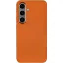 TPU чохол Epik Bonbon Metal Style для Samsung Galaxy S24 / S25 Помаранчевий / Papaya