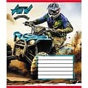 Зошит учнівський "Квадроцикли" 012-510232C-3 в косу лінію, 12 аркушів