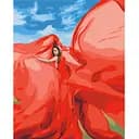 Картина за номерами Brushme Жінка в червоному © Lana Musienko BS37565 40x50 см