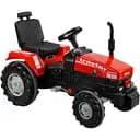Трактор з педалями Pilsan 07-294 червоний колір, прогумовані колеса, регульоване сидіння, клаксон на кермі