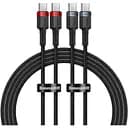 Кабель Baseus Cafule Charging Type-C to Type-C 100W 2m 2pcs Black (P10318306003-01) [141247]