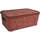 Контейнер Gusto Ажур с крышкой 12 л в ассортименте (136160)