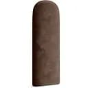 Стінова панель, з закругленим краєм, оксамитове узголів'я ліжка, коричнева 30*100*4 см