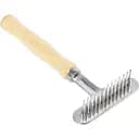 Дерев'яний гребінець-граблі Fox однорядний, маленький, 14х8 см