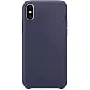Чохол Silicone Case без Logo AA для Apple iPhone XS Max 6.5" Синій / Midnight Blue