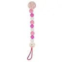 Клипса для пустышки Heimess Розовые бусинки 733880