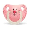 Пустушка силіконова Suavinex Оленя, 0-6 місяців, нічна, рожевий (304510)