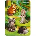 Дерев'яний пазл-вкладиш Ubumblebees Лісові тварини - 1 PSF057  