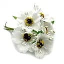 Декоративный букетик Мак полевой молочный Bambi SP-466, 10 цветков