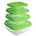 Набір ємностей квадратних Ucsan Soft & lock, 4 шт., в асортименті (56001)