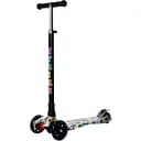 Самокат iTrike JR 3-055-3-WP36 черный с цветным принтом