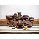 Різдвяний набір керамічного (глиняного) посуду На Святвечір на 4 особи 22 предмети