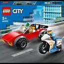 Конструктор LEGO City Переслідування автомобіля на поліцейському мотоциклі, 59 деталей (60392)