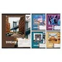 Зошити учнівські 48 аркушів клітинка Yes Dream City, 10 шт. в упаковці