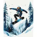 Картина за номерами Art Craft Сніговий екстрим 40x50 см (10160-AC)