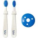 Детская щетка для зубов и десен Lindo голубая 2 шт. (Pk 072 гол)