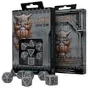 Набір кубиків Dwarven Gray & black Dice Set , 7 шт. (SDWA03)