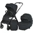 Дитяча всесезонна коляска-книжка 2 в 1 El Camino ME 1126 Genesis Jet Black Чорна