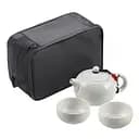 Компактный дорожный чайный набор UFT TSET6 White чайник и 2 пиалы