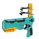 Пистолет с запускателем HT 016-2, механический, 4 самолетики, зеленый