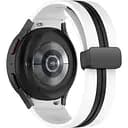 Ремінець для Samsung Galaxy Watch 7 - біло-чорний ширина кріплення 20мм силікон Watchbands Cls-line-black (W48-0WBWB30330922)