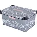 Корзина Violet House Decor Antracite Flowers 10 л серый (0647 DECOR ANTRACITE FLOWERS с/кр. 10 л)