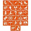 Набір трафаретів для біо-тату Гаррі Поттер garri-potter_5x5_27_1