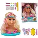 Манекен для зачісок та макіяжу, світлові ефекти, аксесуари YL888E-1