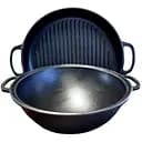 Казан узбецький Наша майстерня WOK з кришкою-сковородою гриль 8 л (Т405СРGr)