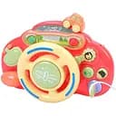 Дитячий автотренажер YL201 з музикою, світлом і звуками 23 см рожевий