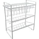 Полиця кухонна Stenson 3 яруси 34х18.5х37.5 см біла (35974)